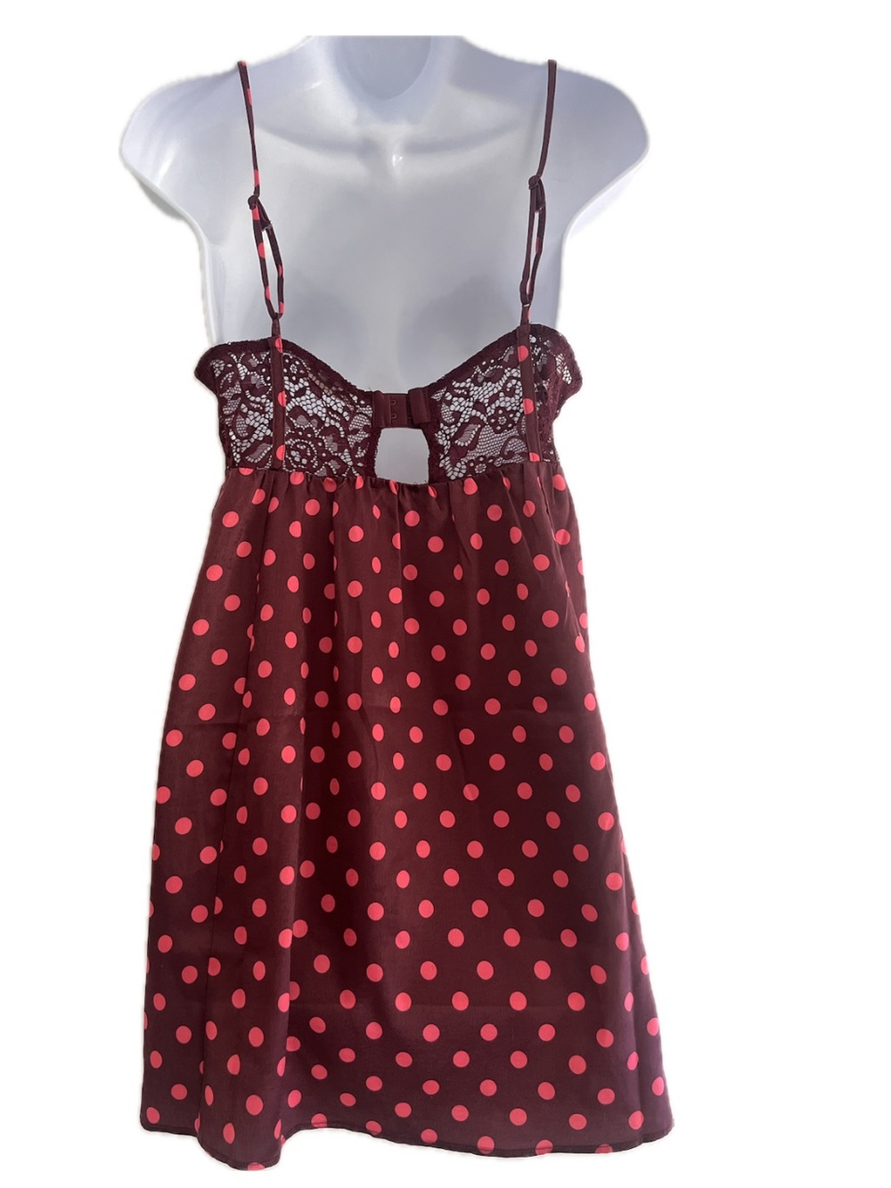 Free People Intimately "Midnight Muse" Mini Slip Dress in Wine Combo - Size M - Picture 5 of 10
